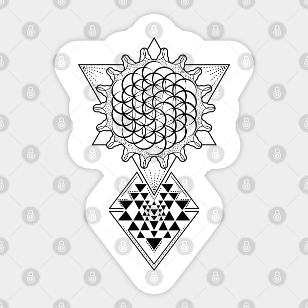 Seed of Life | Sacred Geometry Sticker by CelestialStudio